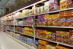 USA --- Cereal Aisle in Supermarket --- Image by © Chuck Savage/Corbis